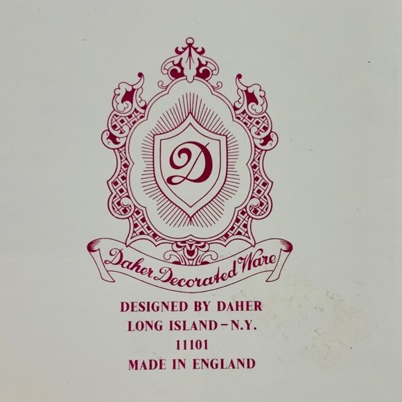 Victorian Style Metal Tray 12" Round Decorative Floral Platter Farmers Market - Picture 5 of 10